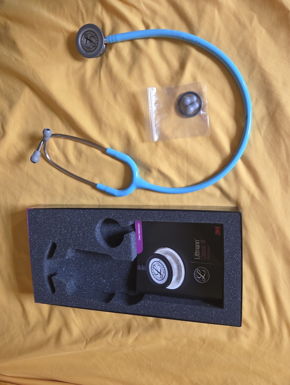 Littman Cardiology III Turquiose Stethoscope with Extra Ear Tips